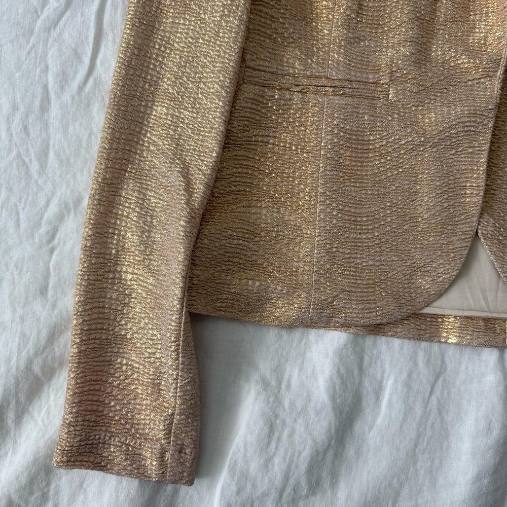 Chloe K Gold Women's Blazer - Picture 5 of 8